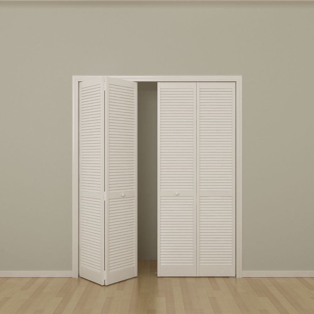 Classic Louver/Louver Pine Wood Bi-fold Interior Door with Hardware